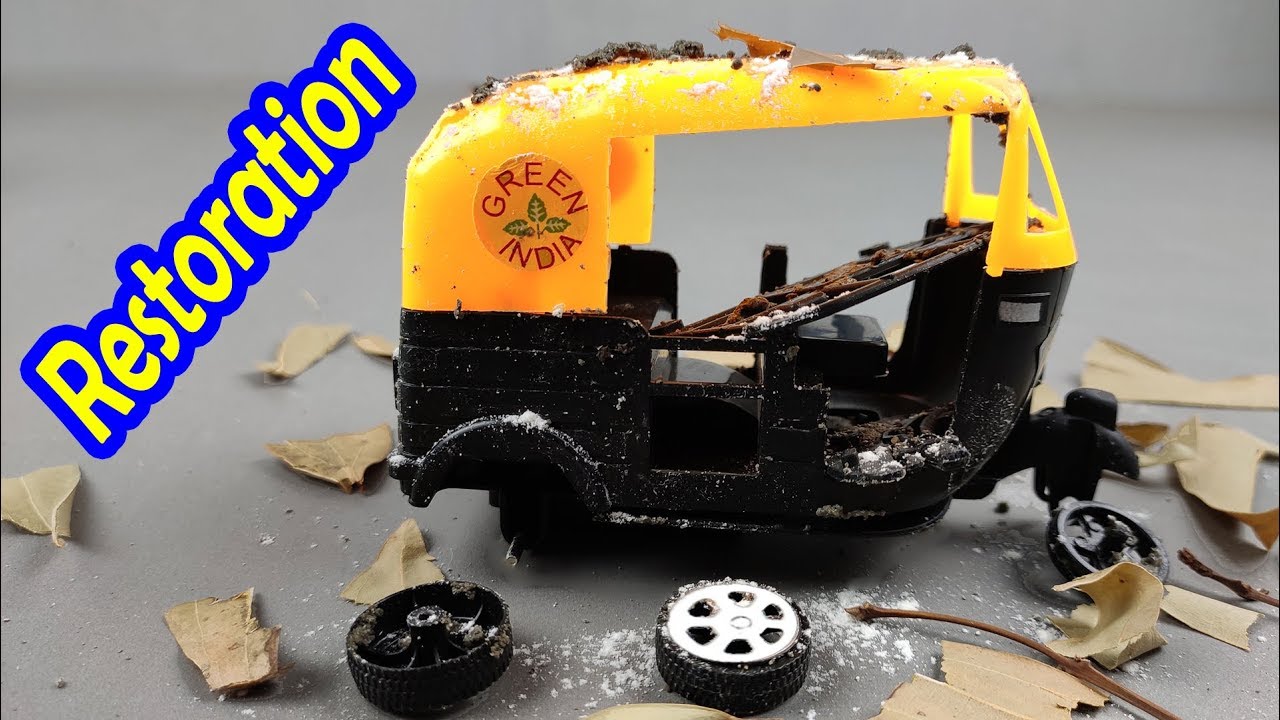 Restoration and Customization Damaged Indian Auto Rickshaw - Super Indian Auto Rickshaw Restoration