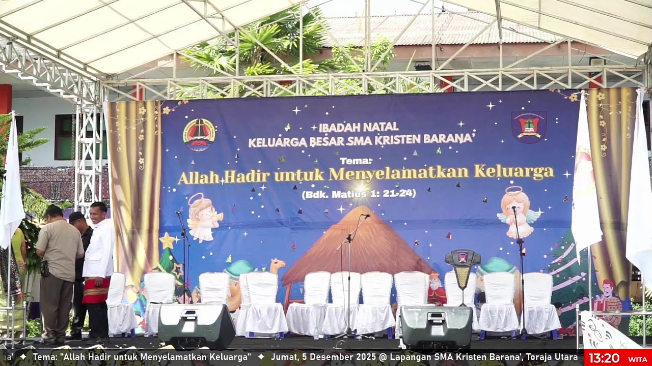 Ibadah Perayaan Natal SMA Kristen Barana' 2025