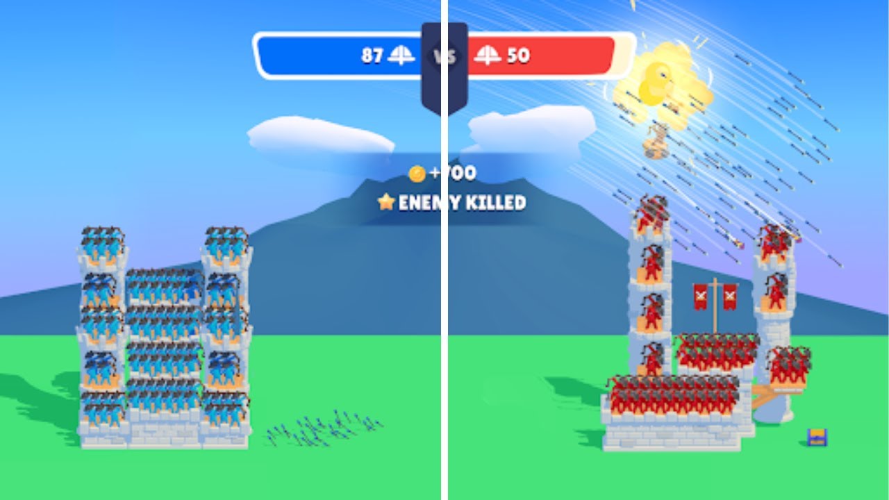 Archery Bastions Castle War 🏹🎯🏰 All Levels Gameplay Android iOS