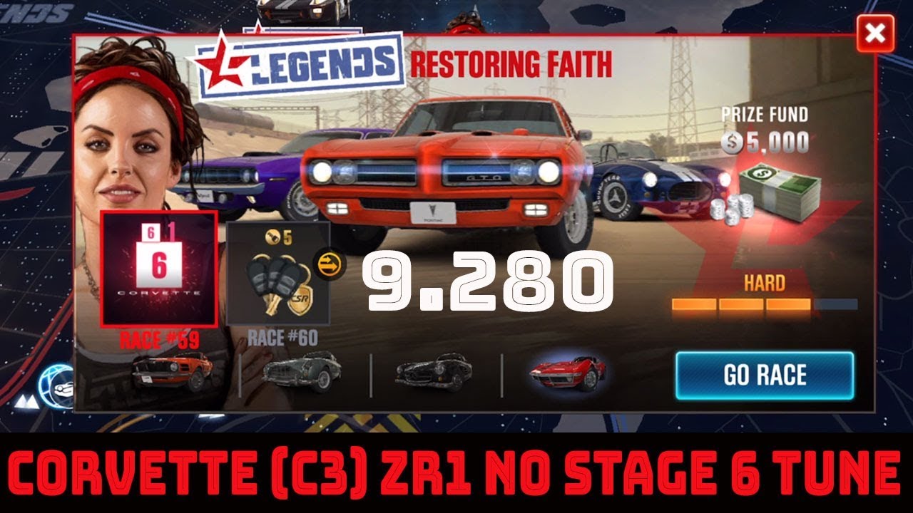 Complete Race 59 Of Restoration Faith With The Corvette C3 *Stage 5 Only* | CSR Racing 2