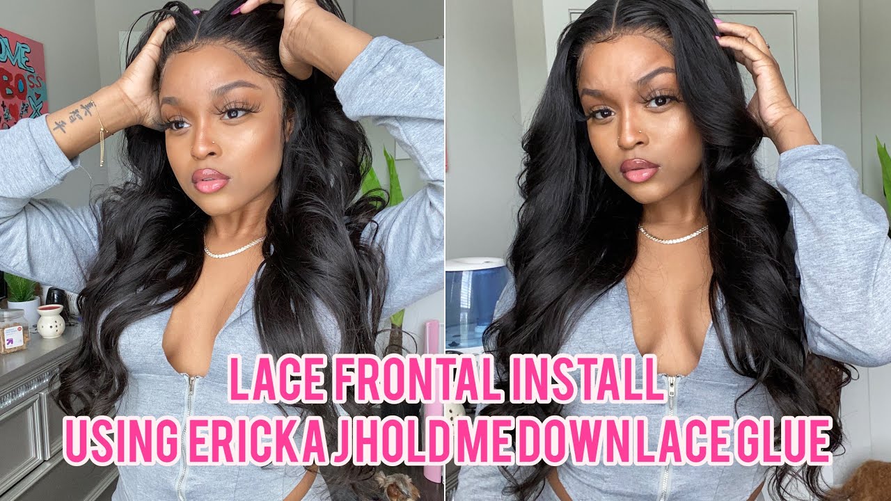 LACE FRONTAL INSTALL TRYING ERICKA J’s HOLD ME DOWN LACE !! ft. iShow Hair | Ari J.
