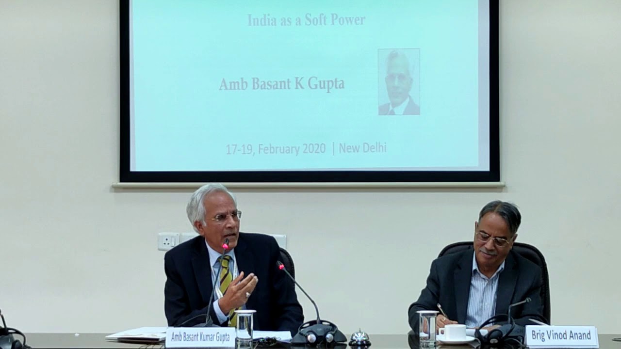 India as a Soft Power | Amb Basant K Gupta, IFS (retd)