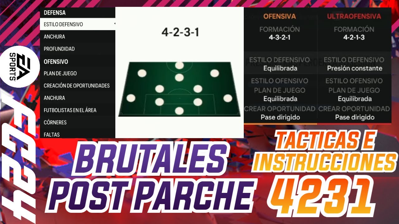✅ BRUTALES TACTICAS META 4231 POST PARCHE FC 24 | MEJORES TACTICAS E INSTRUCCIONES 4231 FC 24