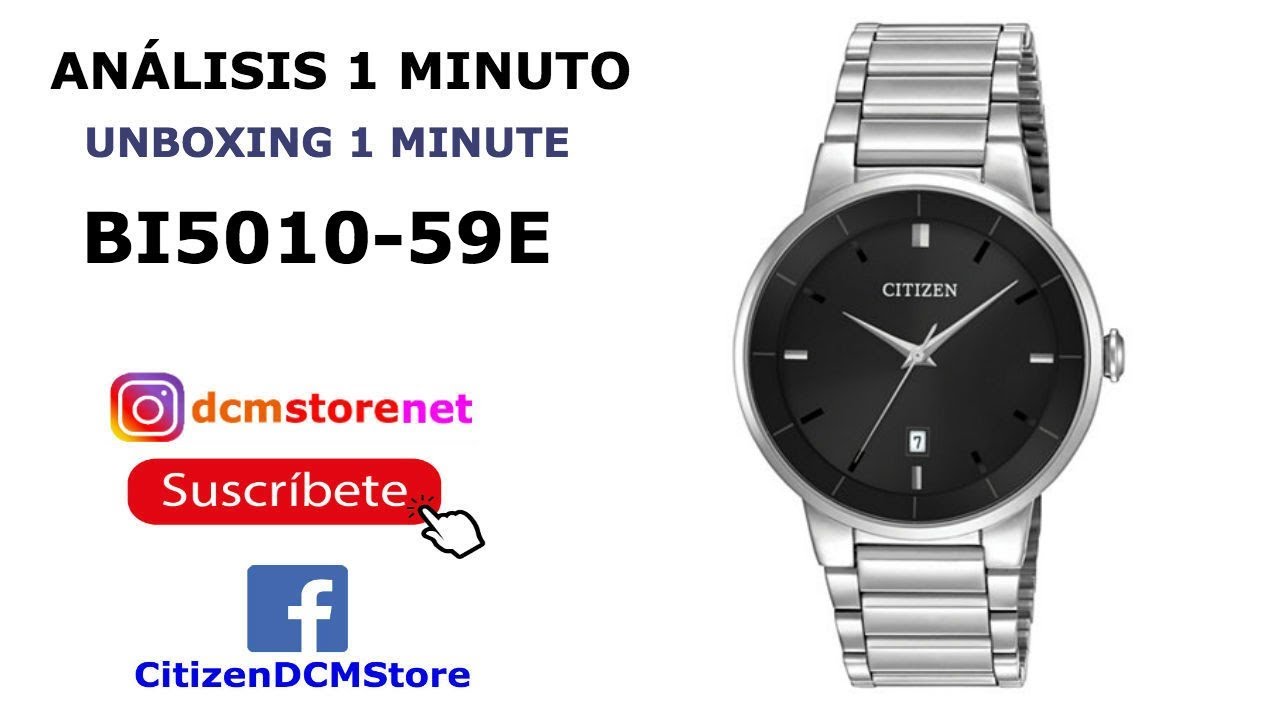 BI5010-59E Citizen Revisión 1 Minuto Unboxing 1 Minute