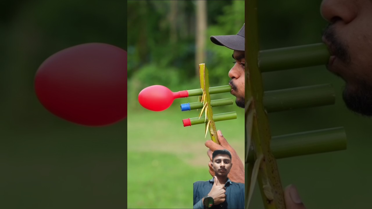 DIY Bamboo Creations with New clour balloone slingshots and Dateplam