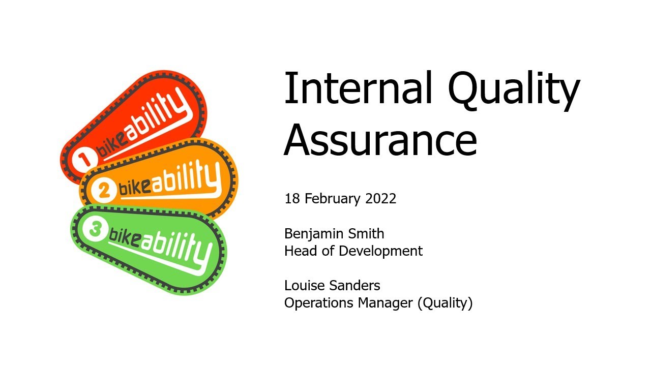 Internal Quality Assurance