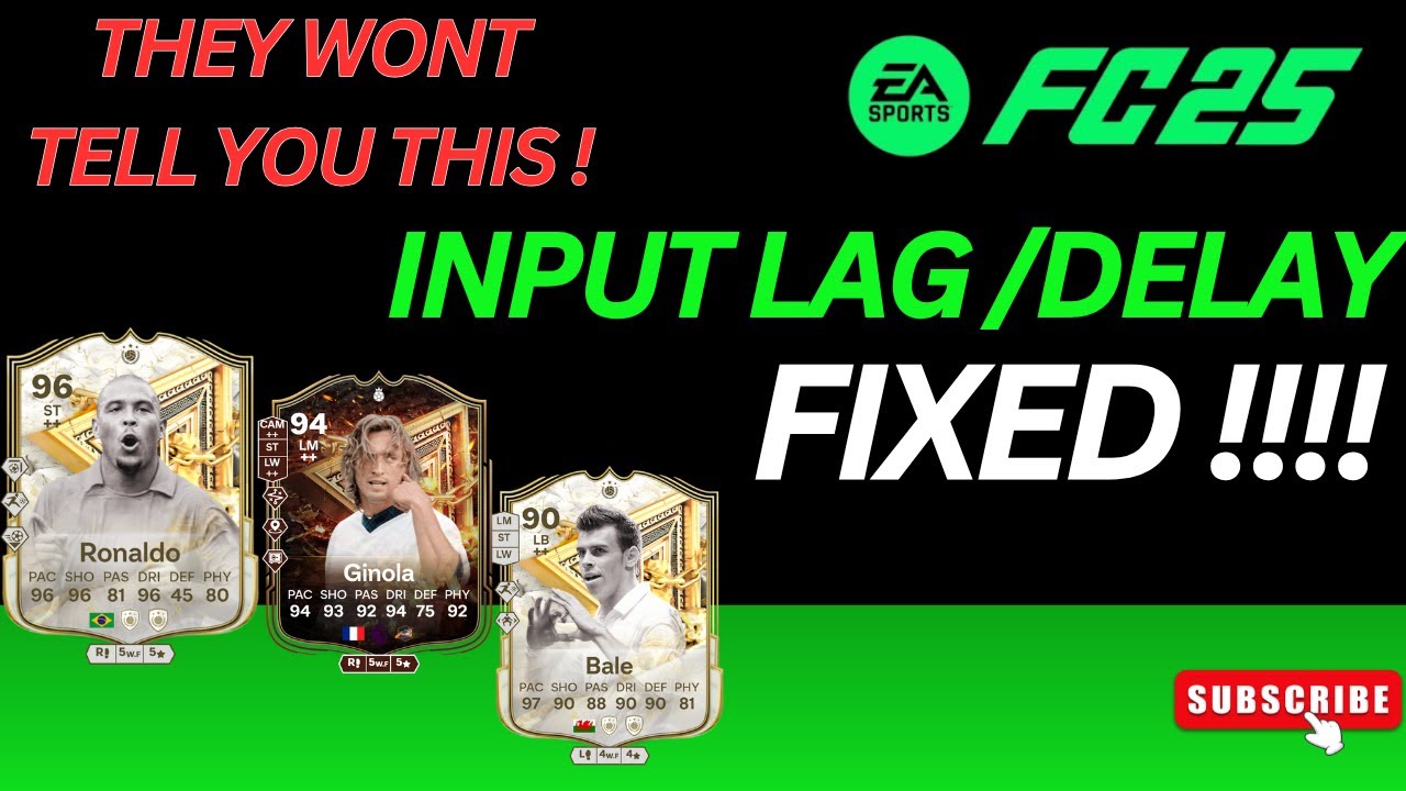 FC 25 (works for FC26) PC Input Delay FIXED ! Game feels brand new ! ( THE REAL FIX)