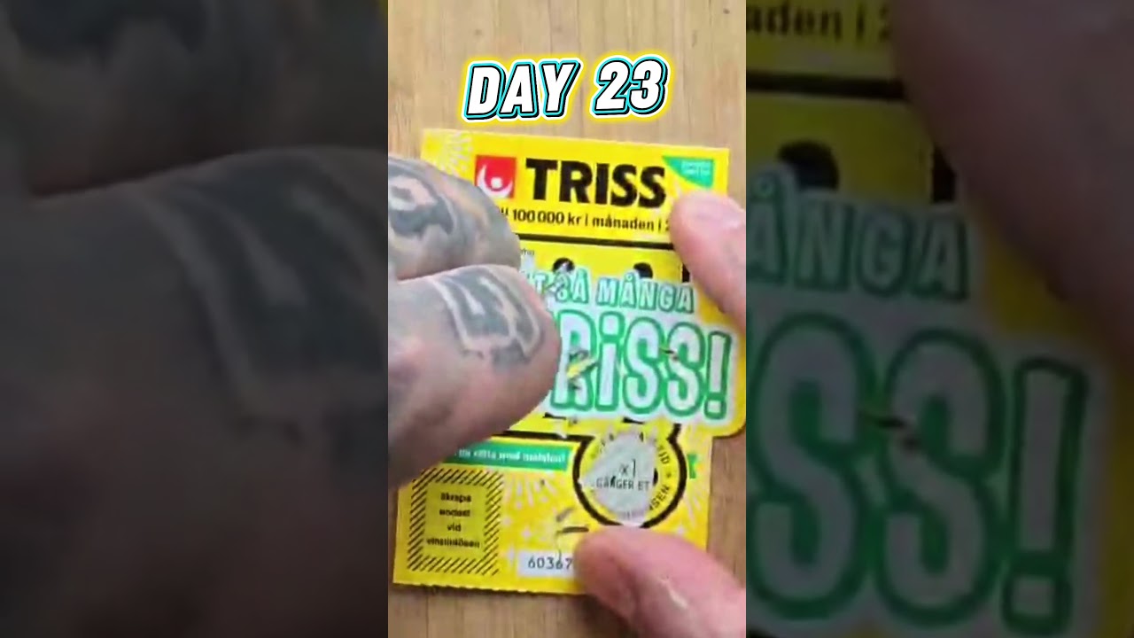 #Triss #Skraplott #Vinst #Storvinst #SvenskaSpel #Tur #LiveSkrap #Lotto #Jackpot #Pengar #Vinn