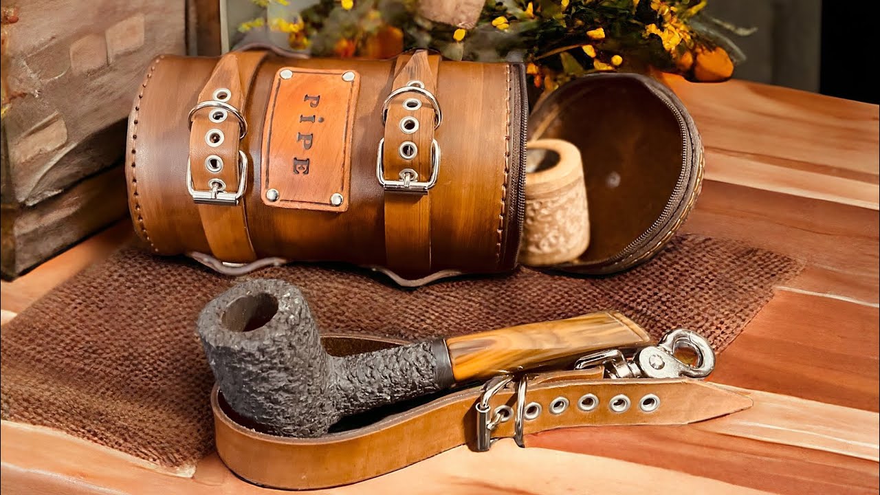 GREAT PIPE CASE IN LEATHER - Tutorial vidéo - Quick & easy 🔥