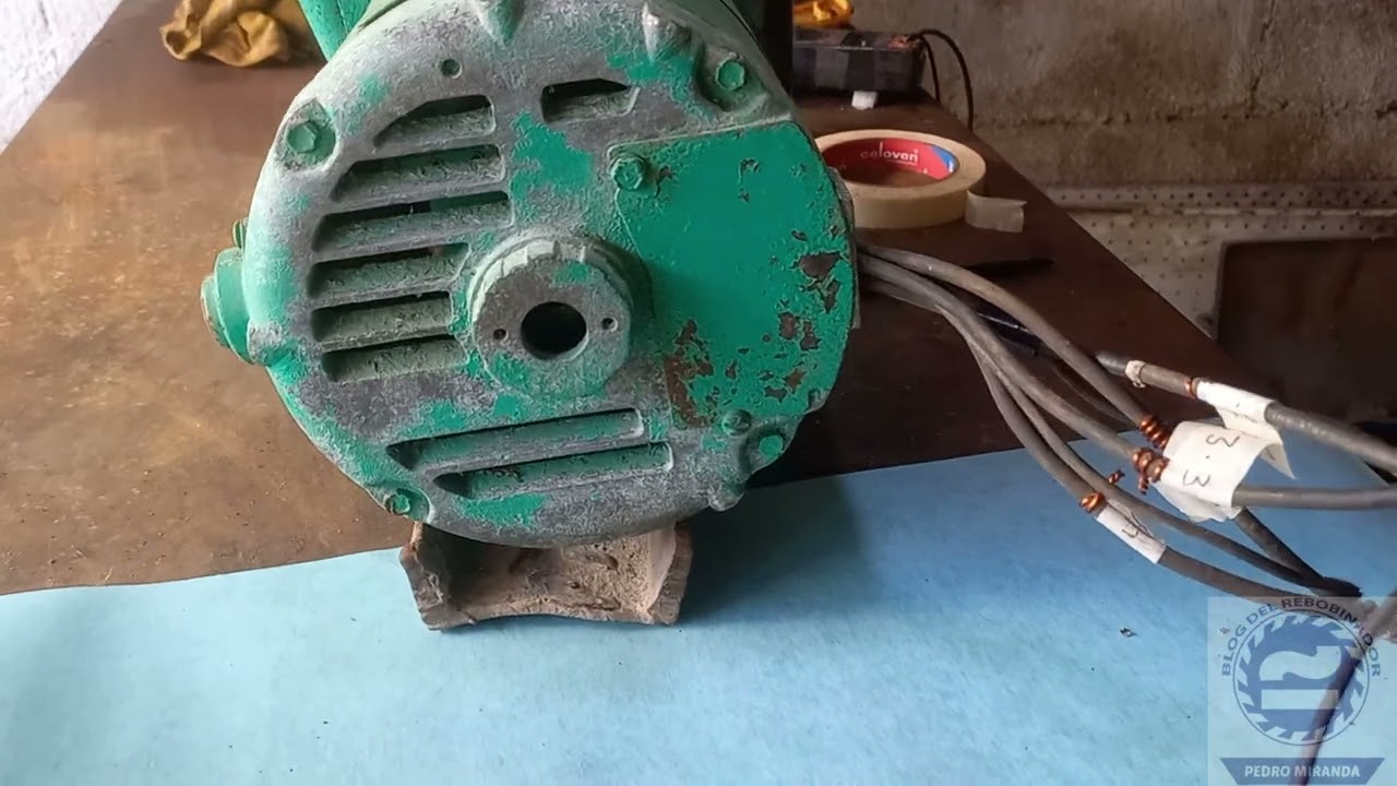 Motor Monofásico con 6 salidas 2 tensiones de servicio