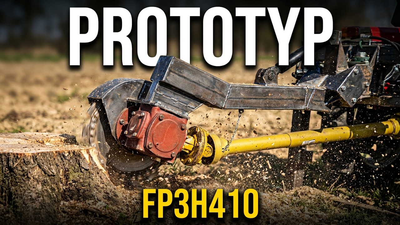 Test prototypowej frezarki do pni  FP3H410