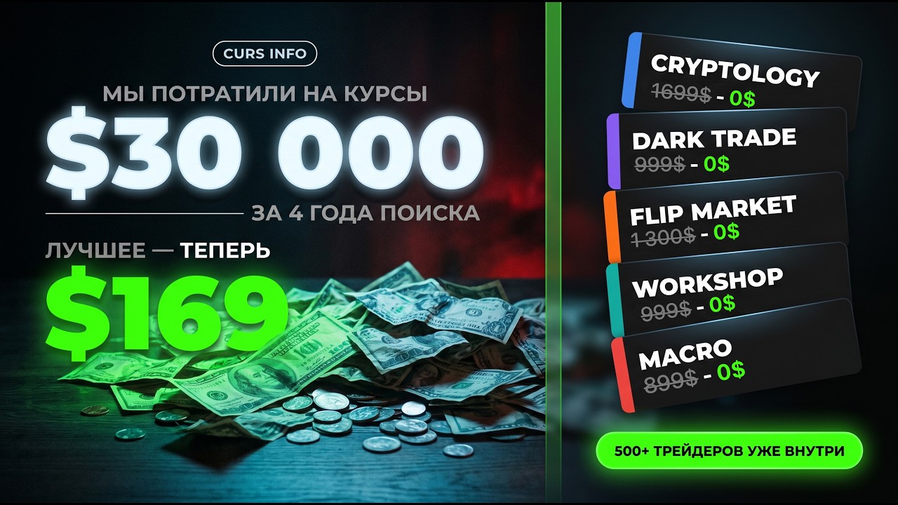 Пакет из 5 лучших курсов по трейдингу и КРИПТЕ! Продукт от CURS INFO!