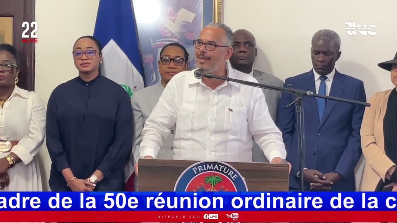 Retour du premier Ministre après sa mission officielle à saint kits et Nevis dans le cadre de la 50e
