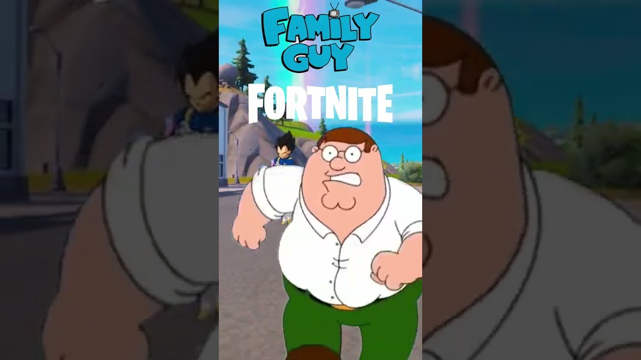 Family Guy In Fortnite Peter Griffin Get Chased by Vegeta #fortnite #shorts