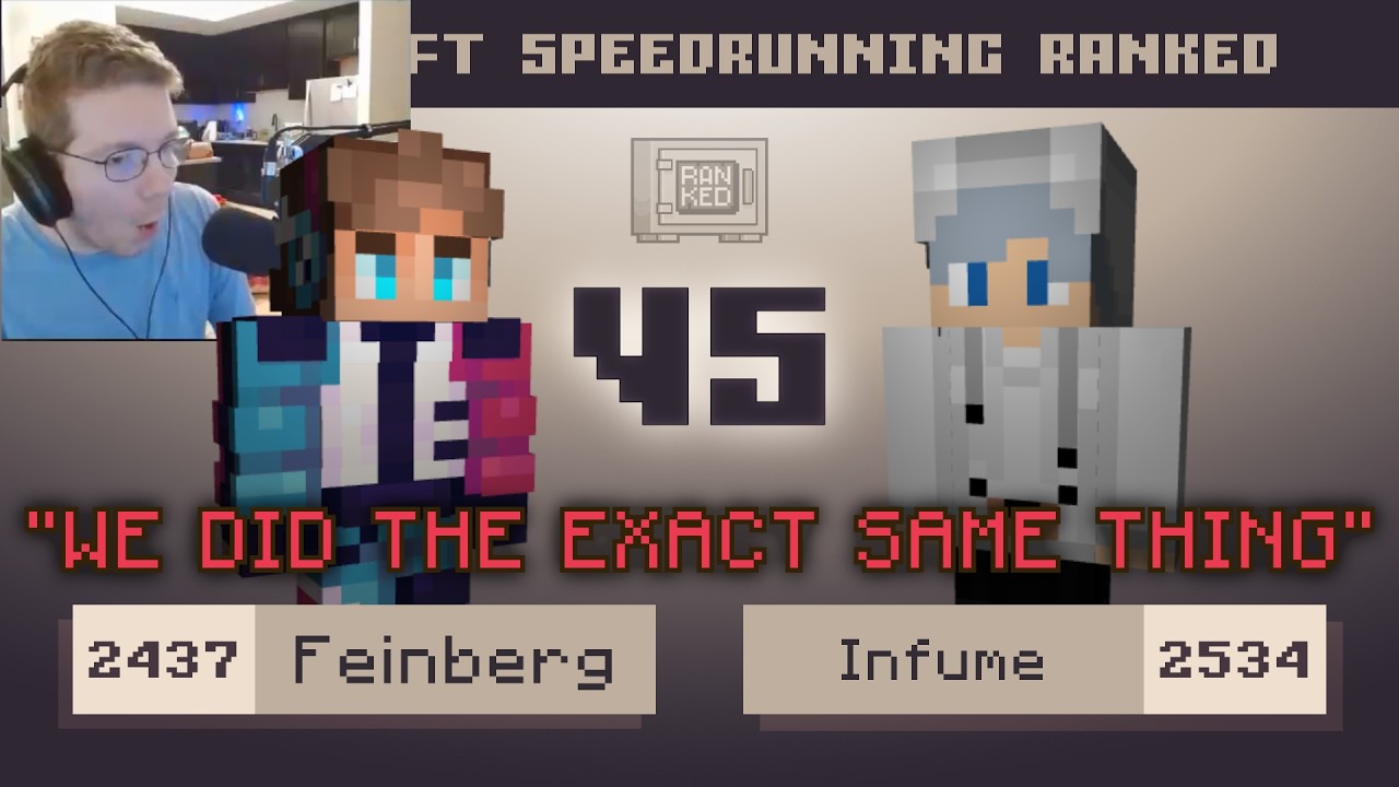 LITERALLY TWINNING | Feinberg vs Infume | MCSR Ranked 1v1