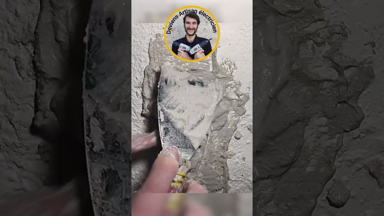 ⚡Tuto &eacute;lectricit&eacute;⚡scellement d'une boite d'encastrement &eacute;lectrique de A &agrave; Z 😱