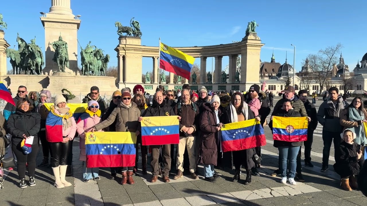 Így énekelték a venezuelai himnuszt vasárnap a Hősök terén