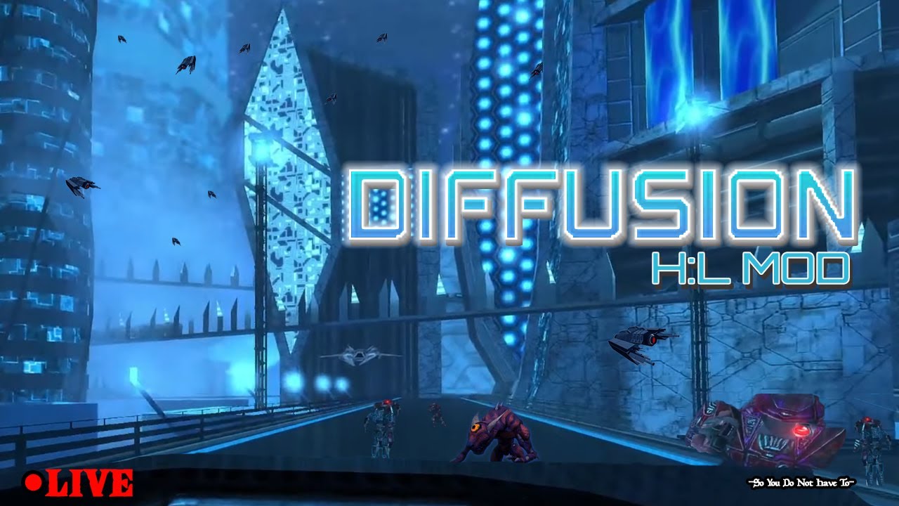 DiFFUSiON visions of Half-Life 3 | mod by @aynekko | The Blue Shift Dimension