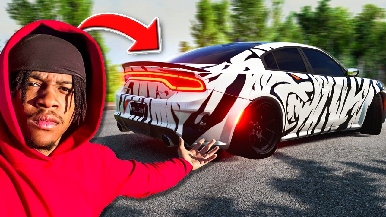Driving Vonte1k Hellcat Redeye Charger in BeamNG Drive