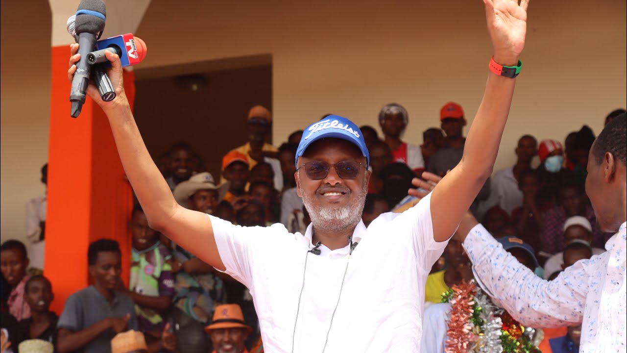 Faisal Abdirahman Abass speech at Moi Stadium, as he endorse Hassan Noor Hassan for governor Mandera