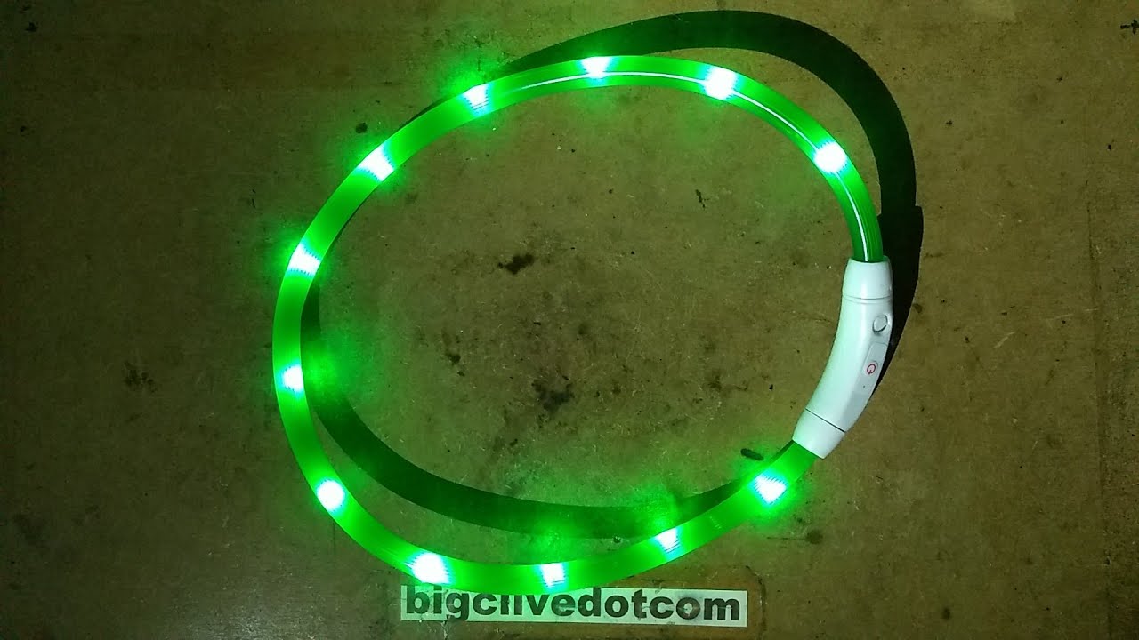 Flashing USB rechargeable dog collar teardown.