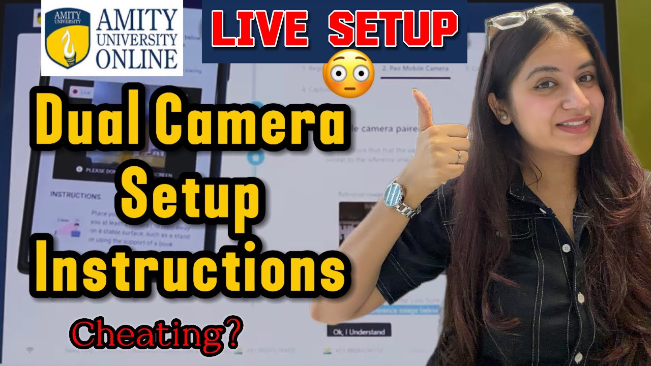 Amity Online Exam Dual Camera Setup | Official Setup Tutorial | Cheating?😳 #amityonline