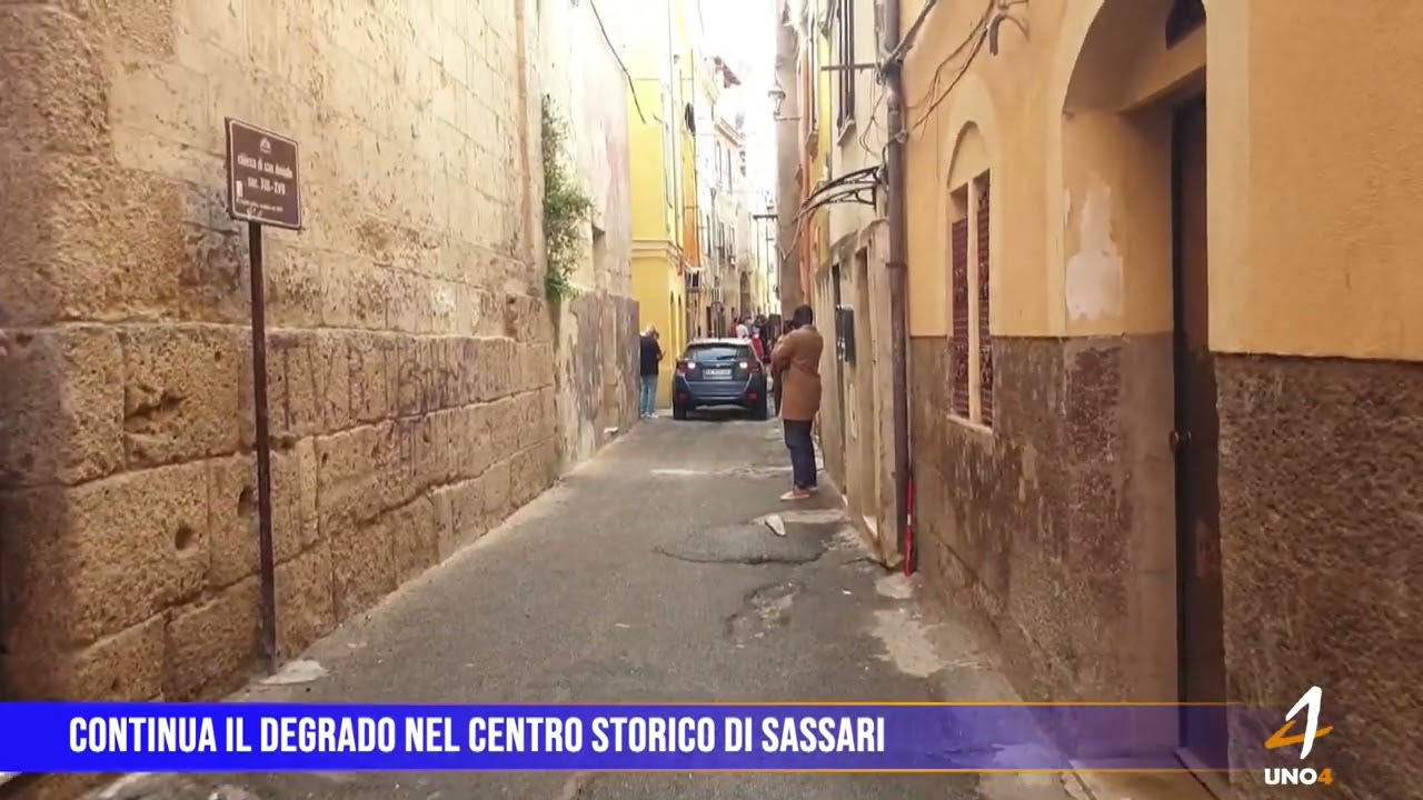 Continua il degrado nel Centro Storico di Sassari