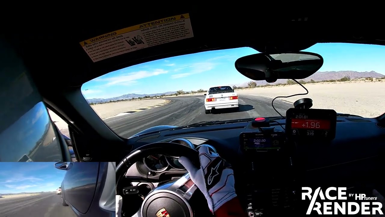 Cayman R and E30 M3 at Chuckwalla Valley Raceway