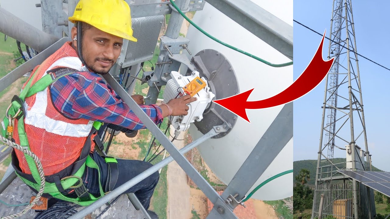 Tower ke upar se kaisa dikhta hai || Tower Microwave Rsl set  || Kashi Kumar Vlogs 🔥