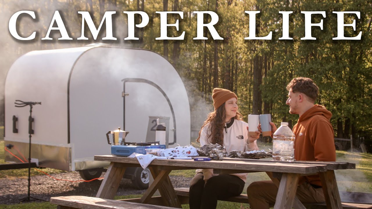 First Camping Trip in a TEARDROP CAMPER (West Virginia Camping)