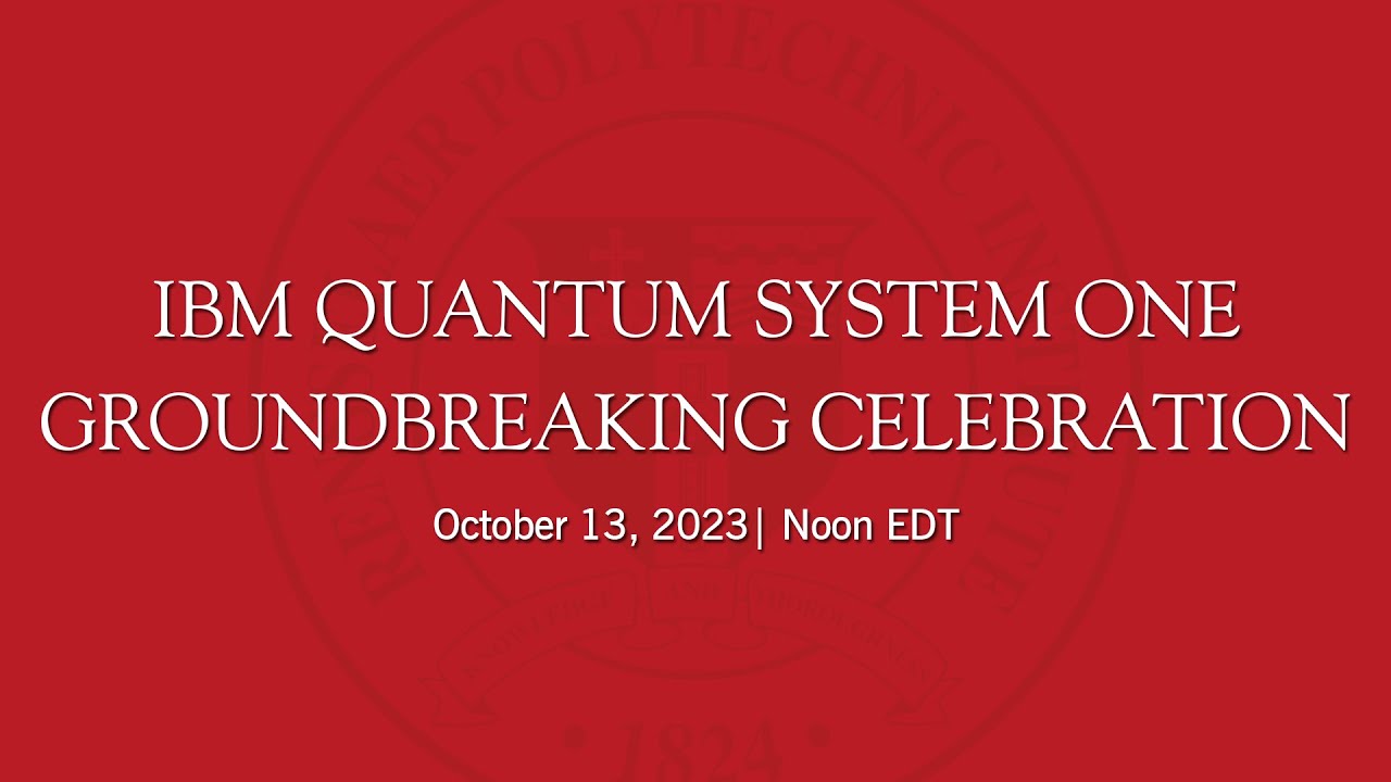 IBM Quantum System One Groundbreaking Celebration