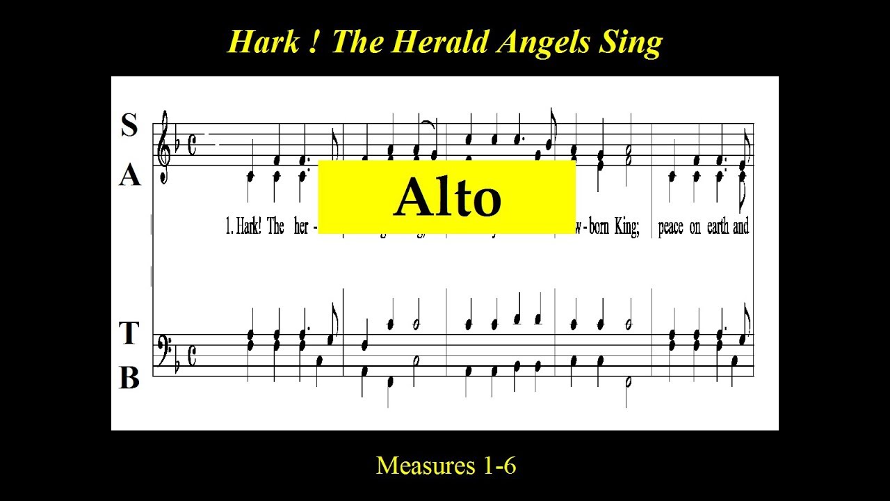 Mendelssohn - Hark The Herald Angels Sing - Alto
