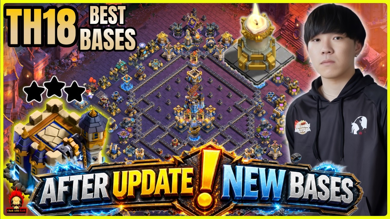 AFTER UPDATE !  TOP 10 TH18 BASE ! BEST TH18 LEGEND BASES WITH LINK ! ANTI 2 STAR TH18 WAR BASE