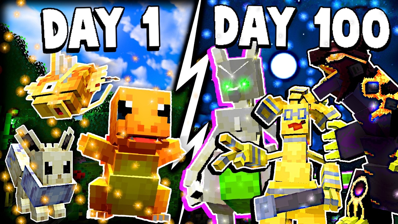 We Spent 100 Days in Cobblemon as Shiny Rivals
