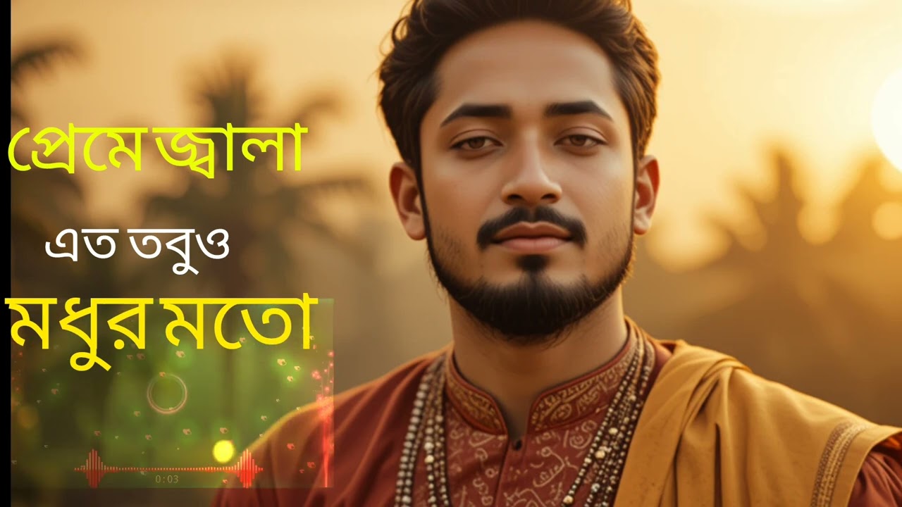 প্রেমে জ্বালা এত তবুও মধুর মতো | Bangla Folk Baul Song | Piriter Modhu | Jaman Chishti
