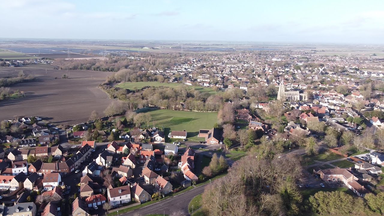 Drone Footage | January 2026 | 360° View of Burwell from Heath Road/Margaret Field