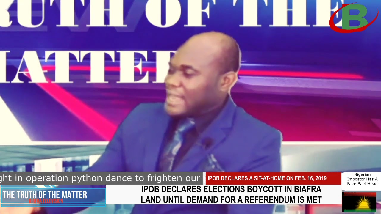 IPOB DECLARES ELECTIONS BOYCOTT IN BIAFRA LAND UNTIL DEMAND FOR A REFERENDUM IS MET