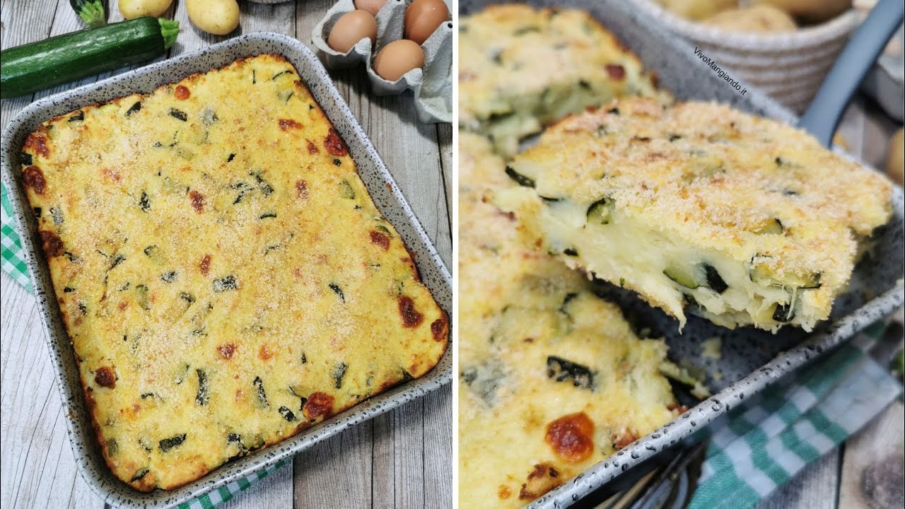 Sformato di patate e zucchine, un piatto vegetariano e delicato