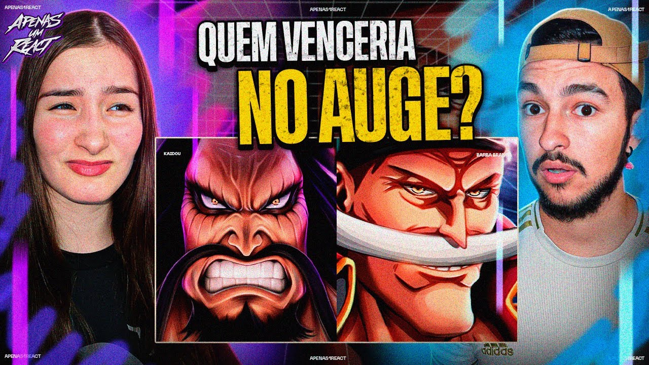 Apenas um react | 2 em 1 Barba Branca vs Kaidou | M4rkim (One Piece)