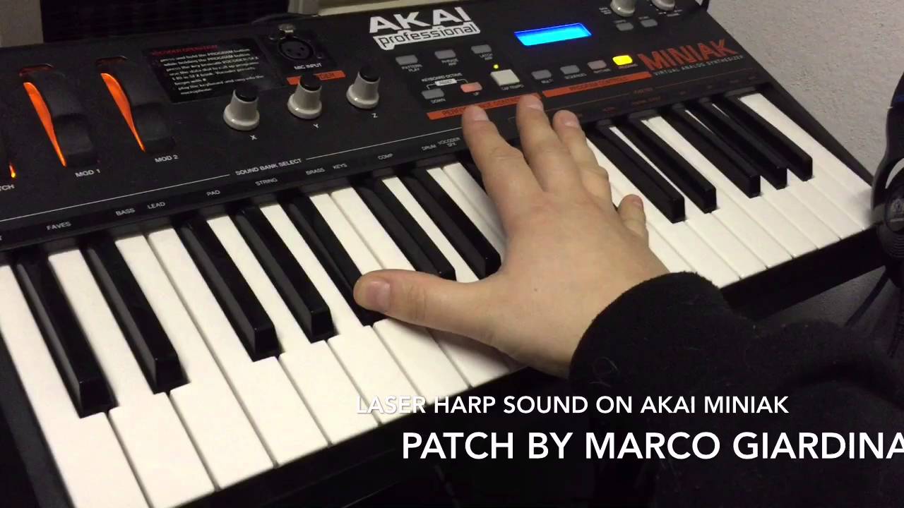 Laser Harp Sound on Miniak by Marco Giardina