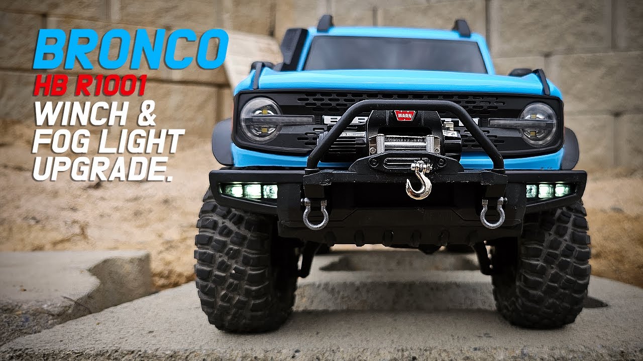 RC CAR / Bronco Winch & fog light upgrade. /HB R1001 브롱코 윈치&안개등 업그레이드 하기./ HB R1001