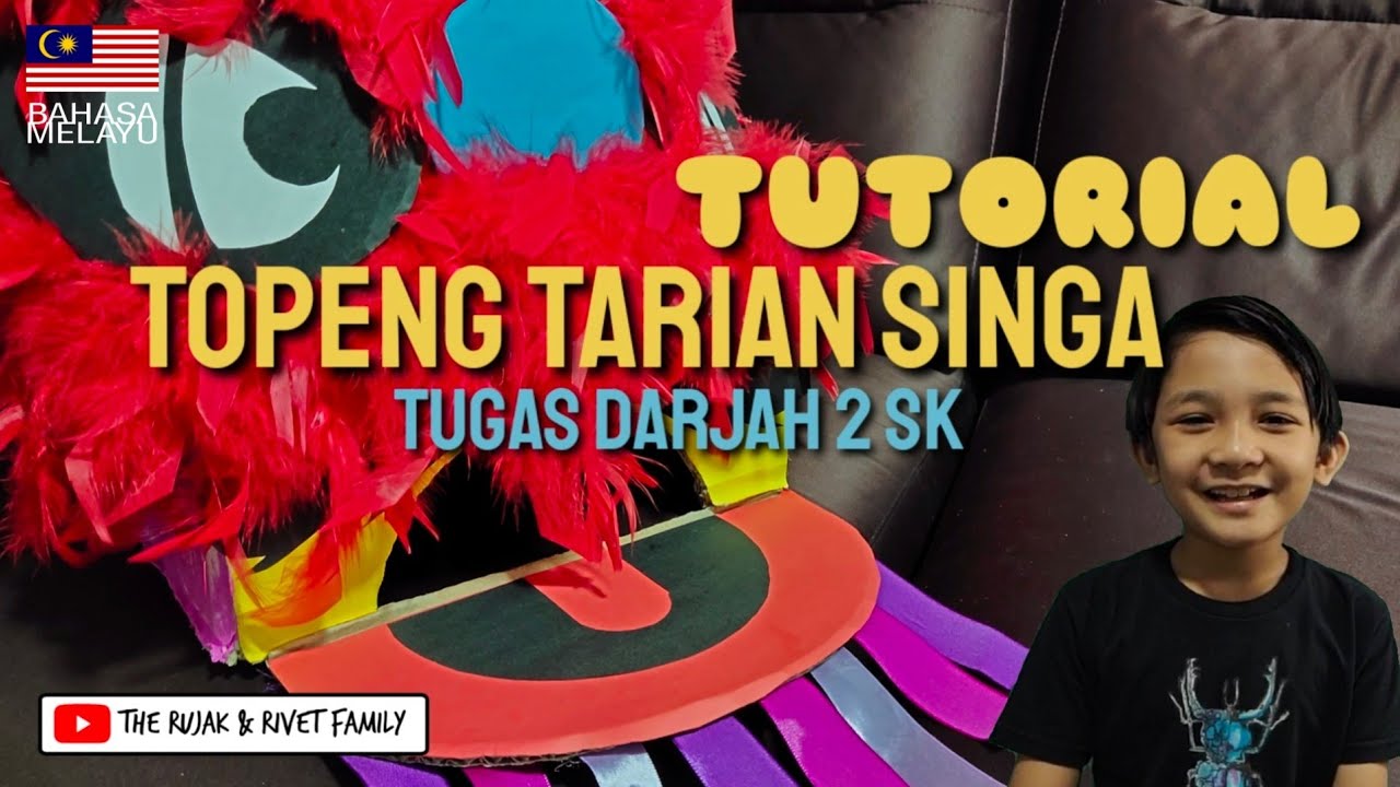 Tutorial Topeng Tarian Singa #liondance I Tugas Darjah 2 SK