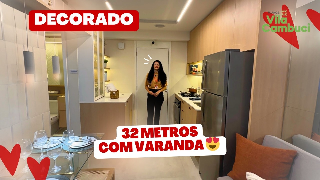 Tour Incrível: Apartamento de 34m² no Cambuci | Compacto de 2 Quartos no Cambuci | @PlanoePlano ​