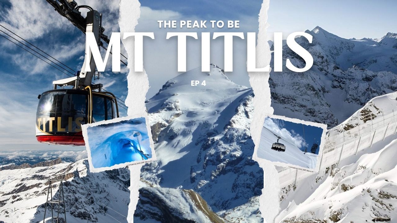 swiss [vlog]visiting Mt Titlis, ice glaciers, the cliff walk and panoramic dining with friends 