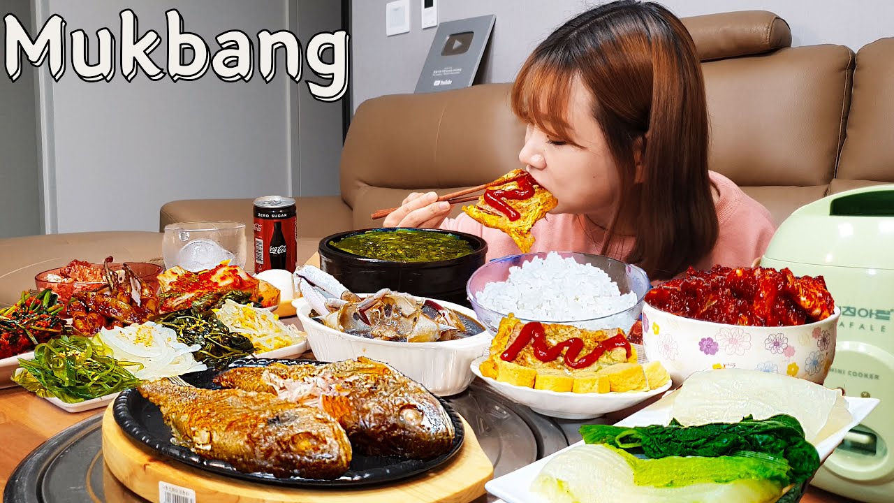 Sub)Real Mukbang- легендарная корейская домашняя еда Мукбанг 🍱 (16 гарниров) ASMR KOREAN FOOD
