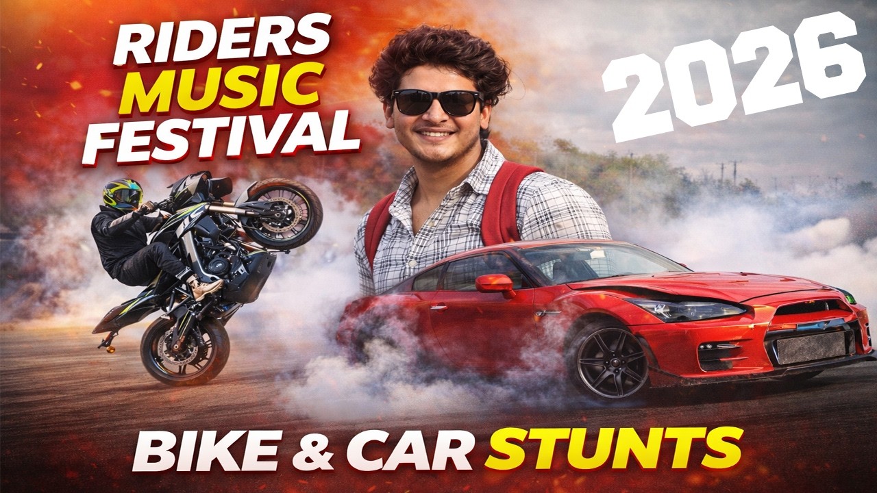 Riders Music Festival 2026 🔥 | Insane Bike & Car Stunts 🤯@THEMOTOMANUAL1