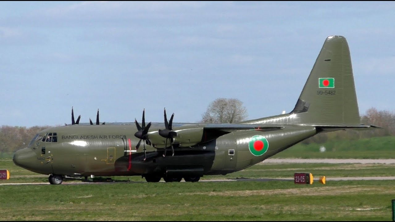 Bangladesh Air Force's Second C-130J Hercules 99-5482 at Cambridge Airport