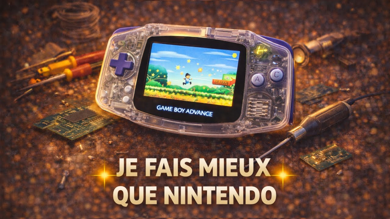 Je modifie une GameBoy Advance pour faire mieux que Nintendo