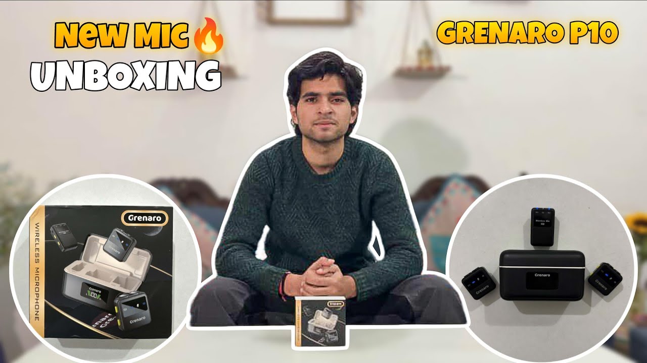 BEST MIC FOR YOUTUBE! | Grenaro P10 wireless Mic | best mic under 2500 