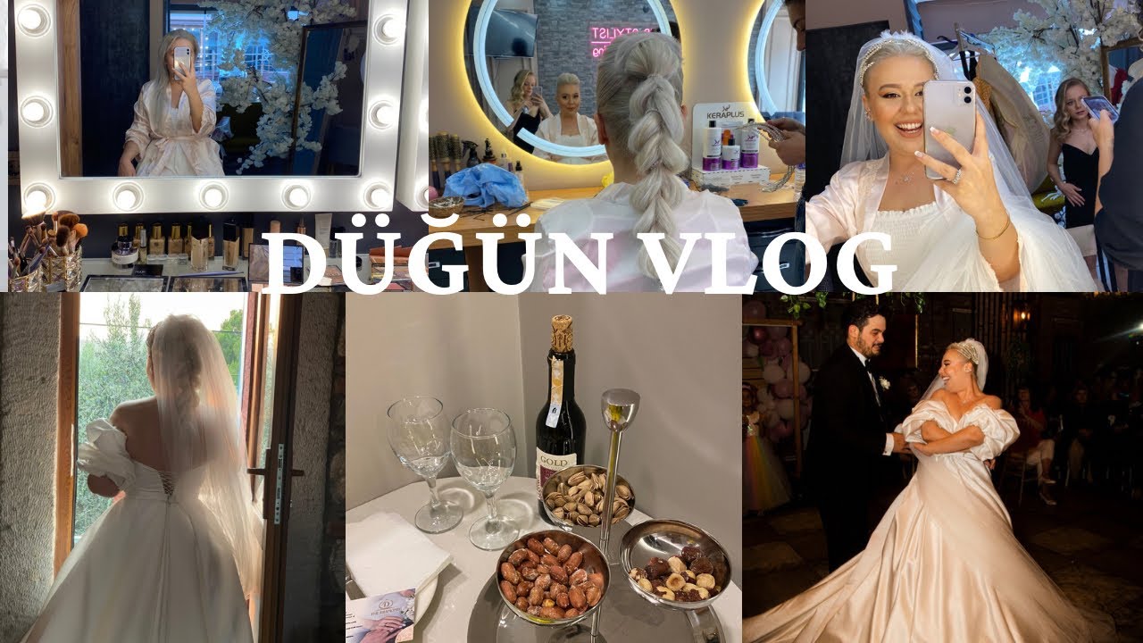 DÜĞÜN VLOG | GELİN SAÇ MAKYAJ | GELİN ALMA | KINA YAKMA | YAĞMUR YAĞDI | TESTİ KIRMA